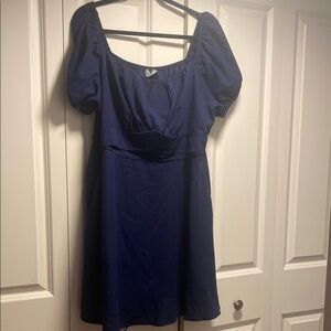 Arula Elegant Navy Blue Dress